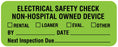 Medical Labels - Electrical Equipment Safety Label, 2-1/4" x 7/8"