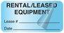 Medical Labels - RENTAL/LEASED Equipment Label 2" x 1"
