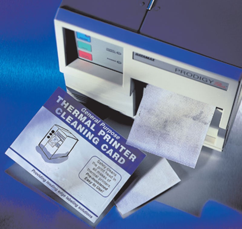 Medical Labels - Thermal Cleaning Card, 4" x 6"