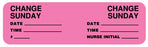 Medical Labels - Change Minder Label, 3" x 7/8"