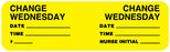 Medical Labels - Change Minder Label, 3" x 7/8"