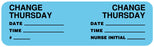 Medical Labels - Change Minder Label, 3" x 7/8"