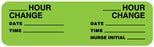 Medical Labels - Tubing Change Label, 3" x 7/8"