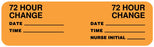 Medical Labels - Tubing Change Label, 3" x 7/8"