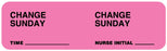Medical Labels - Change Minder Label, 3" x 7/8"