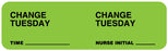 Medical Labels - Change Minder Label, 3" x 7/8"