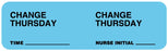 Medical Labels - Change Minder Label, 3" x 7/8"