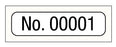 Medical Labels - Consecutive Number Label, 1" x 1/4"