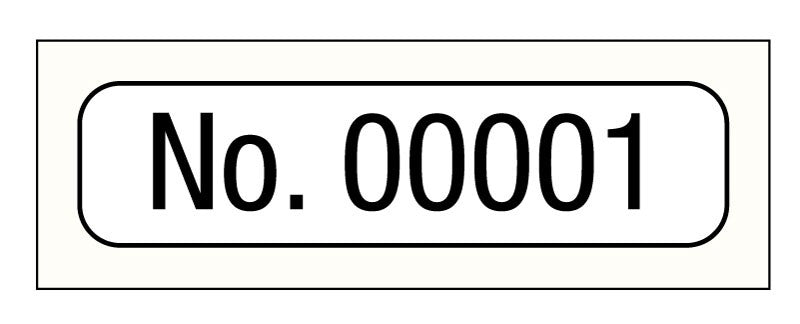 Medical Labels - Consecutive Number Label, 1" x 1/4"