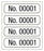 Medical Labels - Consecutive Number Label, 1" x 1/4"