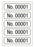 Medical Labels - Consecutive Number Label, 1" x 1/4"