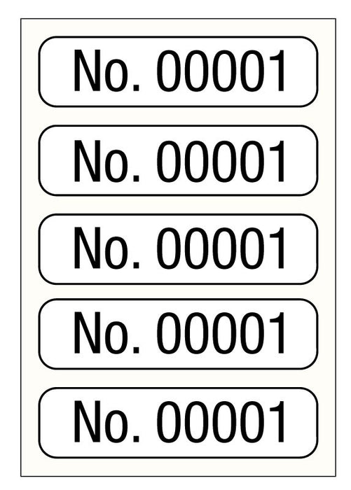 Medical Labels - Consecutive Number Label, 1" x 1/4"