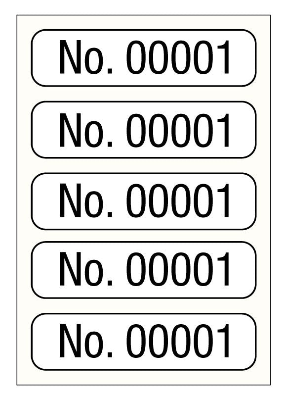 Medical Labels - Consecutive Number Label, 1" x 1/4"