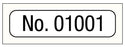 Medical Labels - Consecutive Number Label, 1" x 1/4"