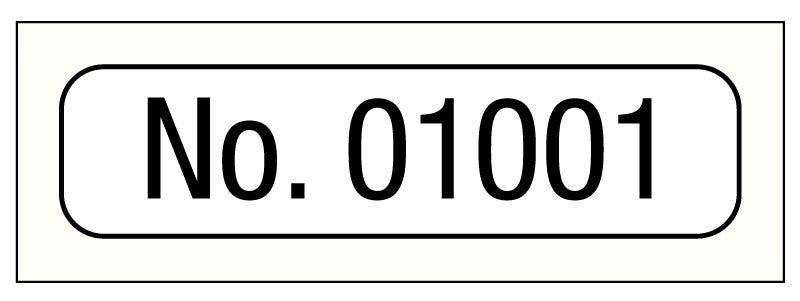 Medical Labels - Consecutive Number Label, 1" x 1/4"