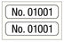 Medical Labels - Consecutive Number Label, 1" x 1/4"