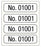 Medical Labels - Consecutive Number Label, 1" x 1/4"