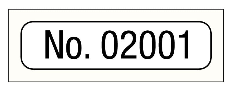 Medical Labels - Consecutive Number Label, 1" x 1/4"