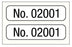 Medical Labels - Consecutive Number Label, 1" x 1/4"