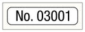 Medical Labels - Consecutive Number Label, 1" x 1/4"