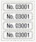 Medical Labels - Consecutive Number Label, 1" x 1/4"