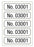 Medical Labels - Consecutive Number Label, 1" x 1/4"