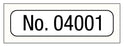 Medical Labels - Consecutive Number Label, 1" x 1/4"