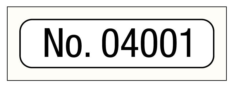Medical Labels - Consecutive Number Label, 1" x 1/4"