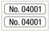 Medical Labels - Consecutive Number Label, 1" x 1/4"