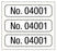 Medical Labels - Consecutive Number Label, 1" x 1/4"