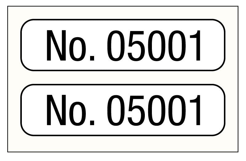 Medical Labels - Consecutive Number Label, 1" x 1/4"
