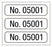 Medical Labels - Consecutive Number Label, 1" x 1/4"
