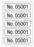 Medical Labels - Consecutive Number Label, 1" x 1/4"