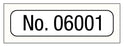 Medical Labels - Consecutive Number Label, 1" x 1/4"