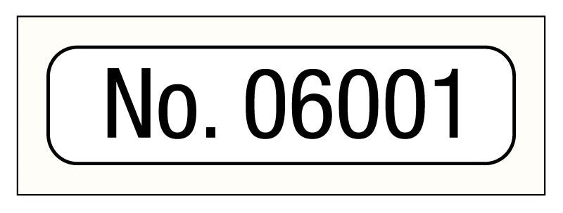 Medical Labels - Consecutive Number Label, 1" x 1/4"