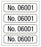 Medical Labels - Consecutive Number Label, 1" x 1/4"