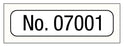 Medical Labels - Consecutive Number Label, 1" x 1/4"