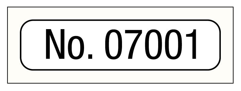 Medical Labels - Consecutive Number Label, 1" x 1/4"