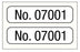 Medical Labels - Consecutive Number Label, 1" x 1/4"