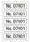 Medical Labels - Consecutive Number Label, 1" x 1/4"
