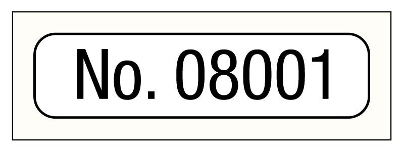 Medical Labels - Consecutive Number Label, 1" x 1/4"