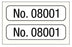 Medical Labels - Consecutive Number Label, 1" x 1/4"
