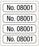 Medical Labels - Consecutive Number Label, 1" x 1/4"
