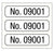 Medical Labels - Consecutive Number Label, 1" x 1/4"