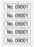 Medical Labels - Consecutive Number Label, 1" x 1/4"
