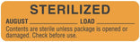 Medical Labels - August Sterility Date Labels, 3" x 7/8"