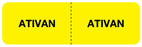 Medical Labels - ATIVAN, I.V. Line Identification Label, 3" x 7/8"