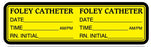 Medical Labels - FOLEY CATHETER, 3" x 7/8"