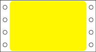Medical Labels - EDP Pinfeed Label, 3" x 1-15/16"