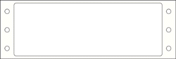 Medical Labels - EDP Pinfeed Label, 4" x 1-7/16"